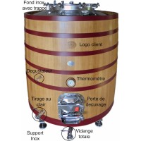 French oak fermentation and/or aging vat 10 HL - 200 HL