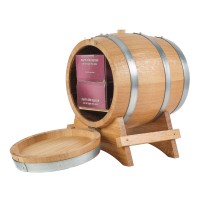 Decorative oak barrel for Bag-in-Box® 5l