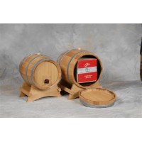 Decorative oak barrel for Bag-in-Box® 3l