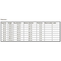 French oak fermentation vat 10 HL – 60 HL