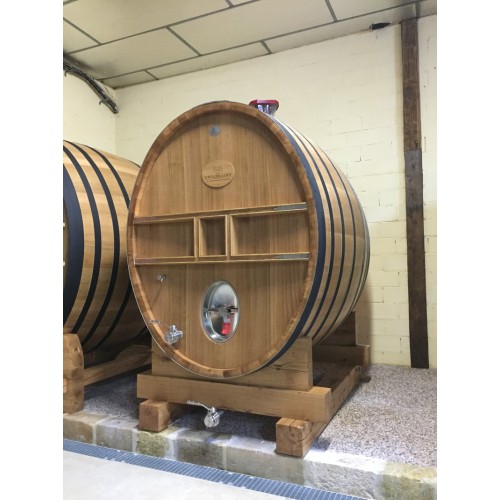 Foudre ovale pour la fermentation ou l'élevage des vins - Chêne Français 10 HL – 60 HL