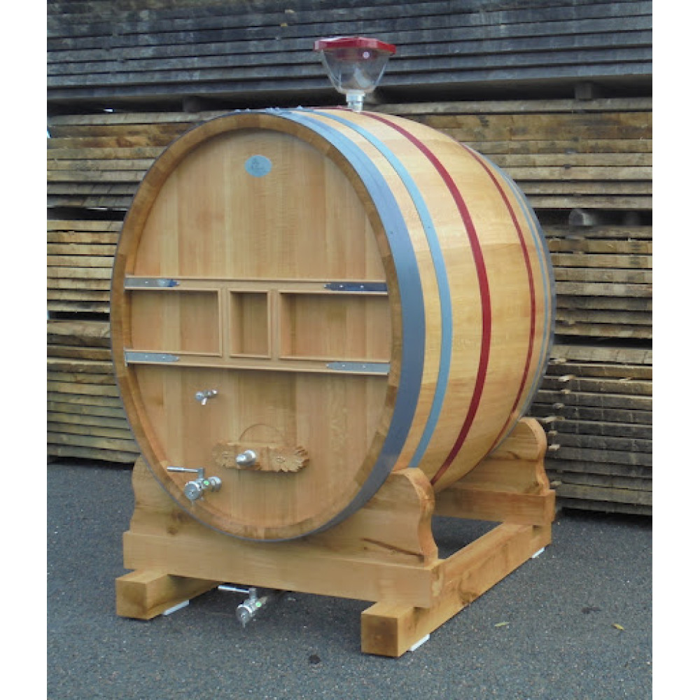 Tonneau De Fermentation Speidel 100 L Ovale - Avec Bonde Et Robinet NW10 - Pour Jus, Moûts, Boissons Maison