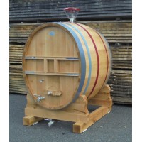 Foudre ovale pour la fermentation ou l'élevage des vins - Chêne Français 10 HL – 60 HL