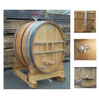 Foudre ovale pour la fermentation ou l'élevage des vins - Chêne Français 10 HL – 60 HL