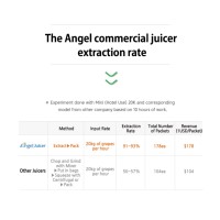 Extracteur de jus professionnel à pression (rotation) lente ANGEL JUICER 20K-GS  