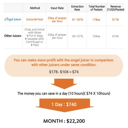 Tööstuslik aeglane mahlapress ANGEL JUICER 20K-GS  