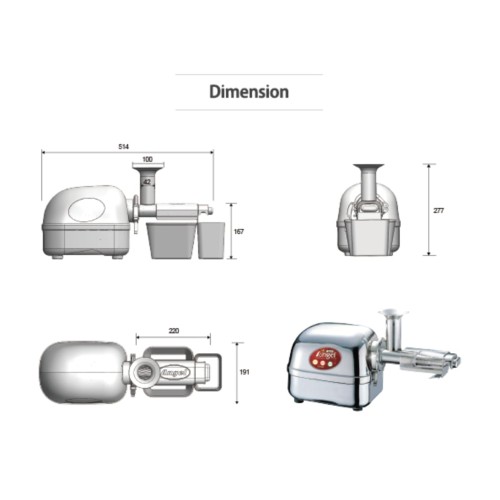 Extractor de Sumos ANGEL JUICER 5500