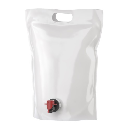 5l “Stand up Pouch” juice bag, white - 250 pcs. (box)