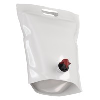5l “Stand up Pouch” juice bag, white - 250 pcs. (box)