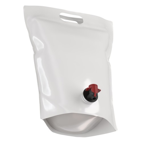 5l “Stand up Pouch” juice bag, white - 250 pcs. (box)