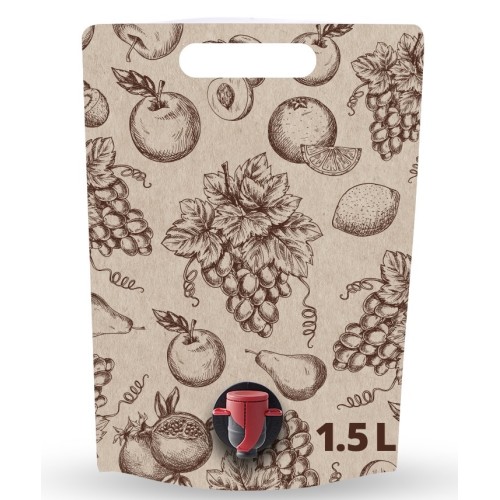 1,5-liitrine kott püstine “Stand up Pouch”, MULTIFRUIT - 200 tk. (kast)