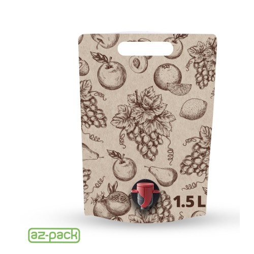 1,5-liitrine kott püstine “Stand up Pouch”, MULTIFRUIT - 200 tk. (kast)