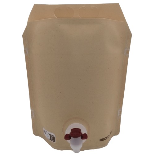 3-liitrine kott püstine “Stand up Pouch” RECYCLABLE, “Kraft” - 240 tk. (kast)