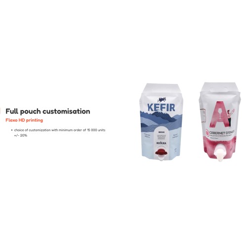 3-liitrine kott püstine “Stand up Pouch” RECYCLABLE - 240 tk. (kast)