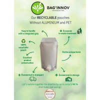 3-liitrine kott püstine “Stand up Pouch” RECYCLABLE - 240 tk. (kast)