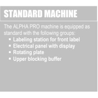 Flaschenetikettierer ALPHA PRO / Etikettiermaschine für Flaschen und Dosen