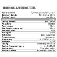 Flaschenetikettierer EKKO / Etikettiermaschine für Flaschen und Dosen