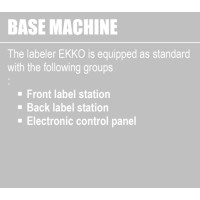 Flaschenetikettierer EKKO / Etikettiermaschine für Flaschen und Dosen