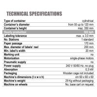 Flaschenetikettierer LED  / Etikettiermaschine für Flaschen und Dosen