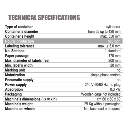 Flaschenetikettierer LED  / Etikettiermaschine für Flaschen und Dosen