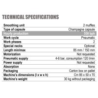 Capsulatrice pneumatica per capsuloni per classica spumante MC-3