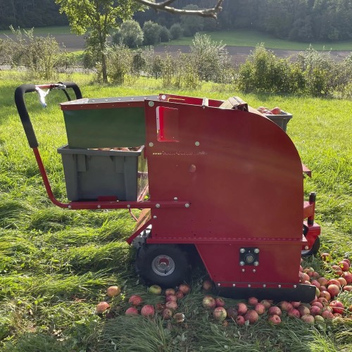 Fallen apple harvesting machine OB 70 – fruit picking machine for pears, walnuts, chestnuts