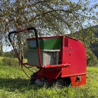 Fallen apple harvesting machine OB 70 – fruit picking machine for pears, walnuts, chestnuts