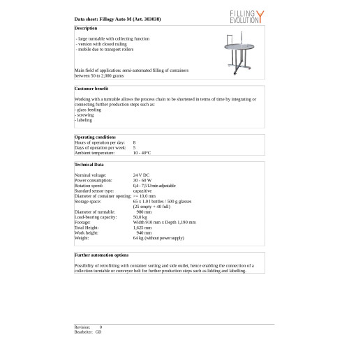 Semi-automatic bottle filling machine FILLOGY® Liquid S