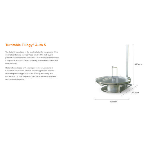 Semi-automatic bottle filling machine FILLOGY® Liquid S