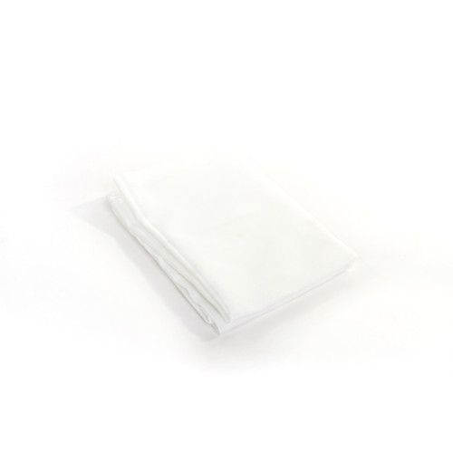 Tecido filtrante (leveduras, borras, polpa), peso 140 g/m², largura 155 cm. 100% poliéster