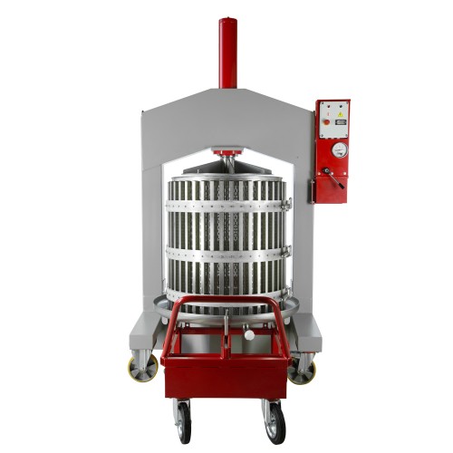 Prensa para uva hidráulica O.F.B. INOX 69 l – 477 l, para manzana, frutas
