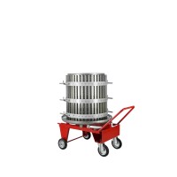 Prensa para uva hidráulica O.F.B. INOX 69 l – 477 l, para manzana, frutas