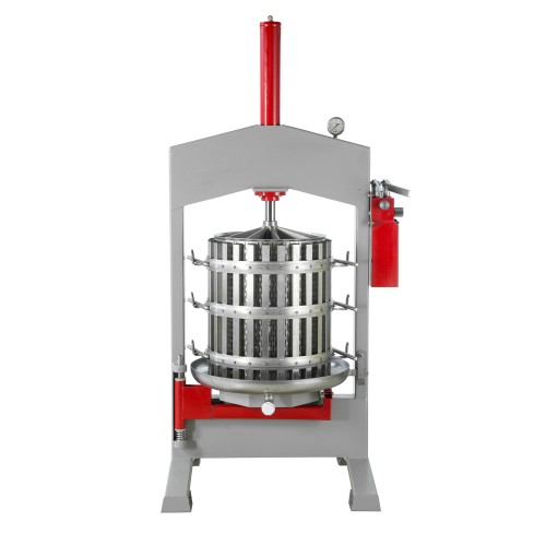 Hydraulische Obstpresse O.F.B.M. INOX 32 l – 127 l – Weinpresse