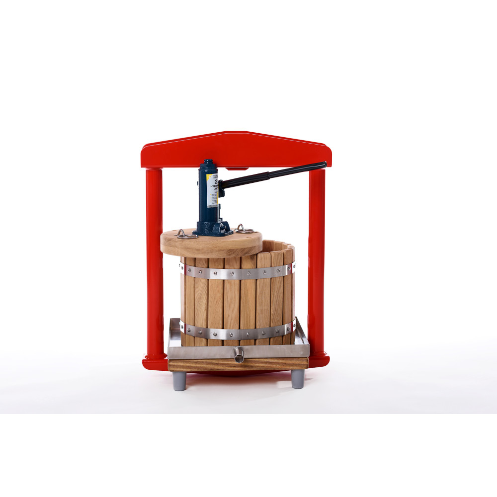 Pressoir à Fruits 8 L En Acier Inoxydable - Avec Vérin Hydraulique, Pour Jus De Pomme, Vin, Légumes