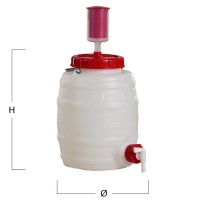  Plastic fermentation tank 15 l - Fermenter