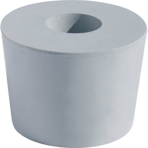 Rubber bung with hole for airlock 38/45 mm
