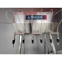 Nalewarka grawitacyjna do butelek szklanych do wina, soku, cydru L-INOX