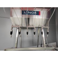 Nalewarka grawitacyjna do butelek szklanych do wina, soku, cydru L-INOX