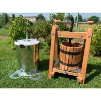 Fruit crusher for a drill DON 20 – apple mill, grape crusher / Pulpmaster with Bucket