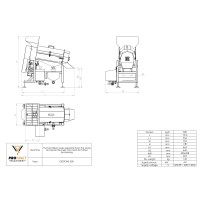 Electric destoner – crusher / straining / pulping machine DESTONE 500 for cherries, plums, apricots