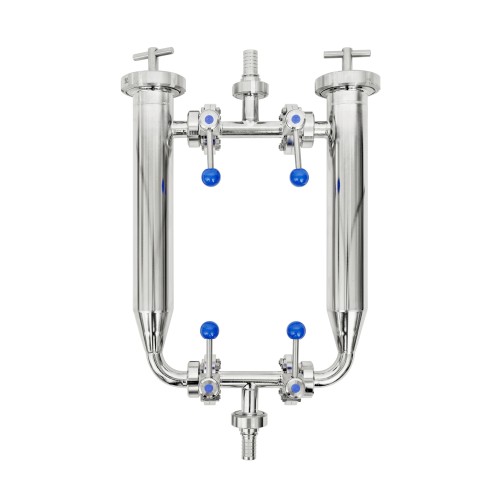 Stainless steel mechanical double juice filter