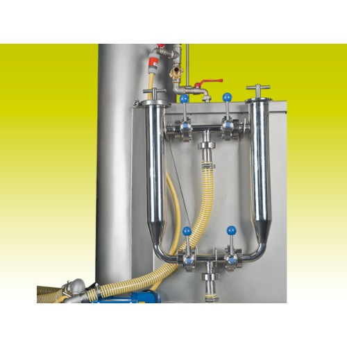 Stainless steel mechanical double juice filter