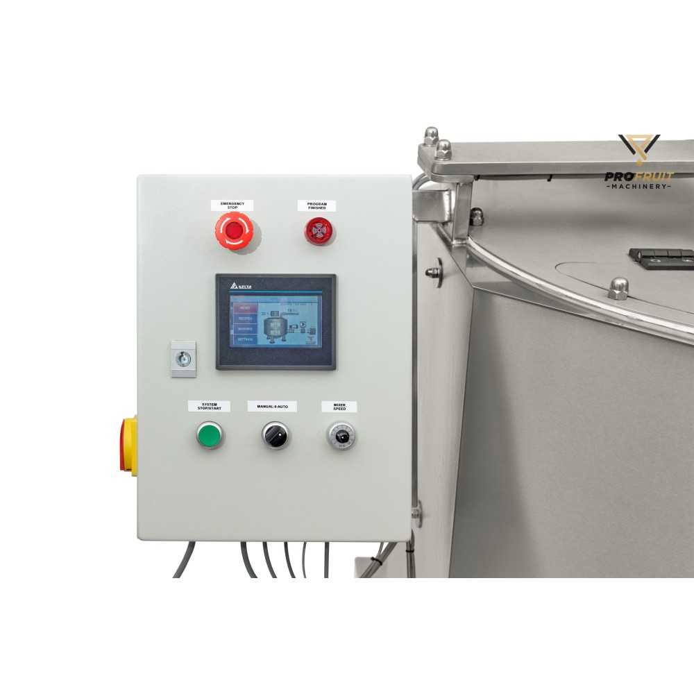 Stainless steel jam cooking pot with mixer 200 l - 500 l