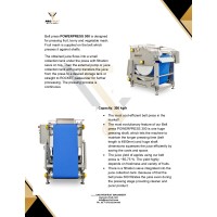 Juice processing line for apples, pears, fruits, vegetables 300 kg/h