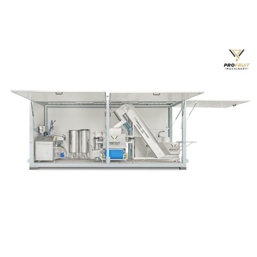 Mobile apple juice processing line 400-1500 kg/h / Mobile fruit juice production line
