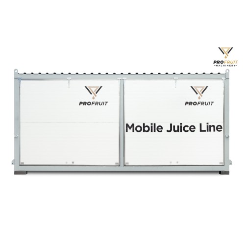 Mobile apple juice processing line 400-1500 kg/h / Mobile fruit juice production line