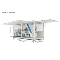 Mobile apple juice processing line 400-1500 kg/h / Mobile fruit juice production line