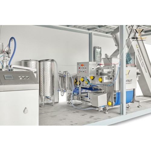 Mobile apple juice processing line 400-1500 kg/h / Mobile fruit juice production line