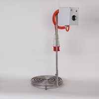 Aquecedor elétrico em aço inox 2,2 kW – 18 kW com termostato