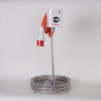 Aquecedor elétrico em aço inox 2,2 kW – 18 kW com termostato